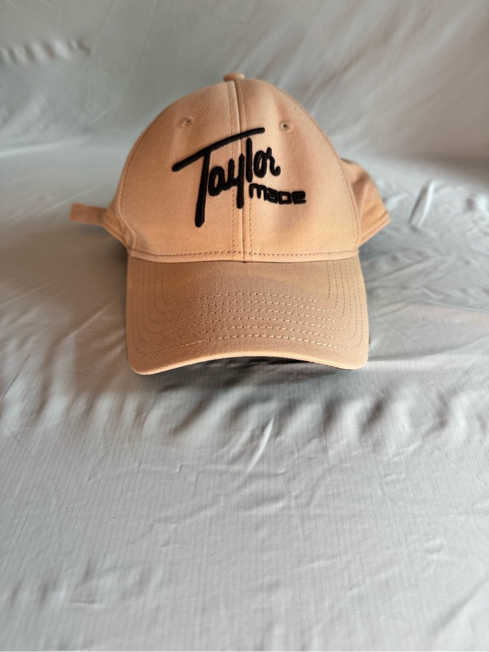 TaylorMade Beige Baseball Cap with Black Embroidered Logo